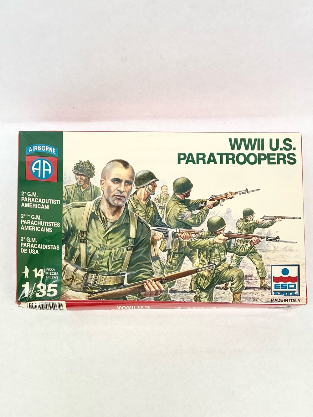 Vintage Box of ESCI ERTL WWII U.S. Airborne Paratroopers 1/35